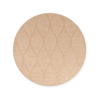 Covor pentru exterior și interior bej/fildeș rotund ø 160 cm Duet Liora – NORTHRUGS