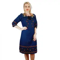 Rochie Traditionala din denim Sara