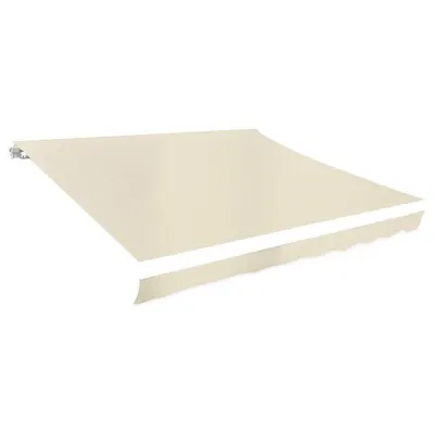 vidaXL Pânză de rezervă copertină, crem, 280x245 cm, poliester