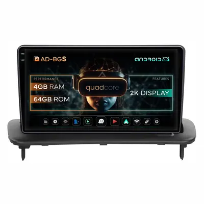 Navigatie 2K Volvo C40 C30 S40 C70 V50 (2004-2012), Android, S-Quadcore 4GB RAM + 64GB ROM, 9.5 Inch - AD-BGS90042K+AD-BGRKIT403