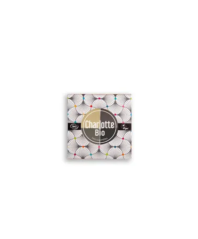 Fard bio pentru pleoape paleta in 4 culori cu Acid Hialuronic si Castravete Smokey, 5.6g, Charlotte Bio