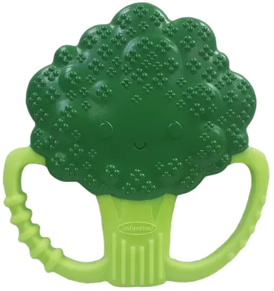 Jucărie dentiție din silicon pentru bebeluși Infantino – Broccoli