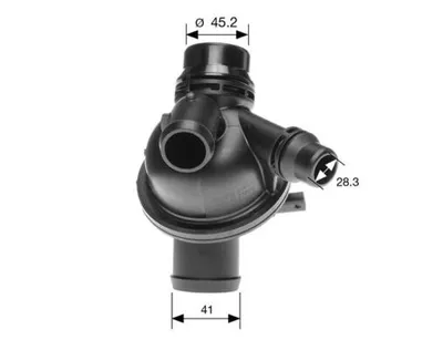 Termostat lichid racire (103 C) potrivit BMW 6 (F12), 6 (F13), 6 GRAN COUPE (F06), 7 (F01, F02, F03, F04) 3.0 3.0H 07.11-10.18
