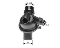 Termostat lichid racire (103 C) potrivit BMW 6 (F12), 6 (F13), 6 GRAN COUPE (F06), 7 (F01, F02, F03, F04) 3.0 3.0H 07.11-10.18
