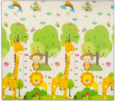 Covoraș de joacă Chipolino - Junglă, 113 x 113 cm