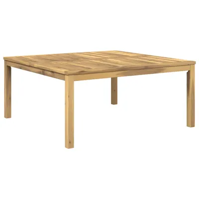 vidaXL Masă de cafea Alb 100 x 100,5 x 45 cm Lemn Solid de Acacia