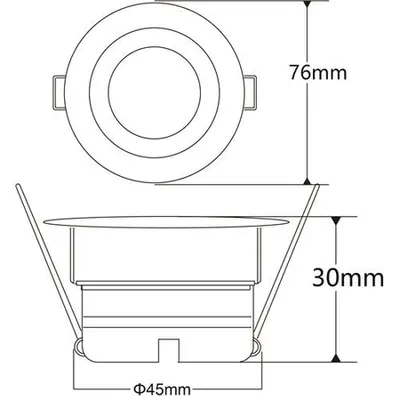 Minicob 5w Spot Tip Downlight 3000k