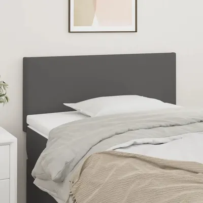 vidaXL Tăblie de pat, gri, 100x5x78/88 cm, piele ecologică