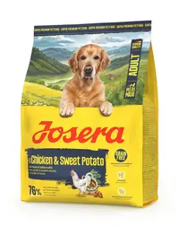 JOSERA Adult Chicken &amp; Sweet Potato 900 g hrană câini activi, fără cereale