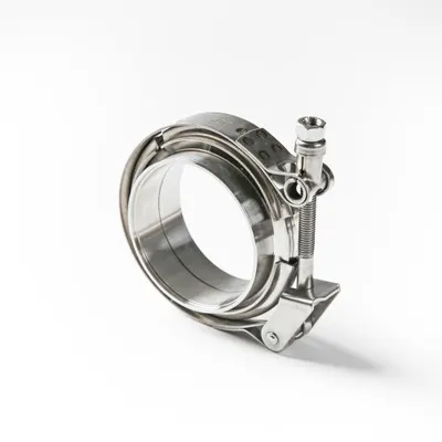 Colier evacuare tip V-Band cu flanse incluse 63 mm 2.5 inch inox prindere rapida Cod: TY-VB63