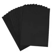 Hartie gumata A4, 1. 3mm, negru, set 10 coli, Colorarte