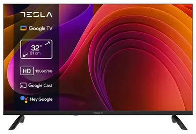 Televizor inteligent Tesla – 32E655BHS, 32'', HD Ready, DLED, 2x10W, Google TV, negru
