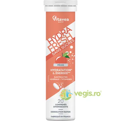 Electroliti cu Aroma de Piersica HydraFresh 20tb efervescente