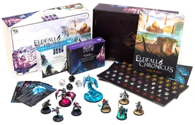 Joc de societate pentru doi Eldfall Chronicles: Two-Player Starter Set - Coalition of Thenion vs. Sand Kingdoms - Strategic