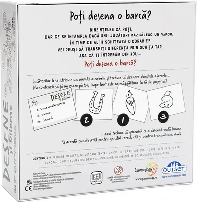 Joc de societate - Desene si dileme