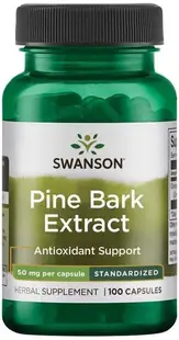 Pine Bark Extract, 50 mg, 100 capsule, Swanson