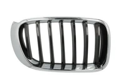 Grila radiator Dreapta potrivit BMW X3 (F25), X4 (F26) 1.6-3.0D 2010-2018 - (BASIS, crom/negru)