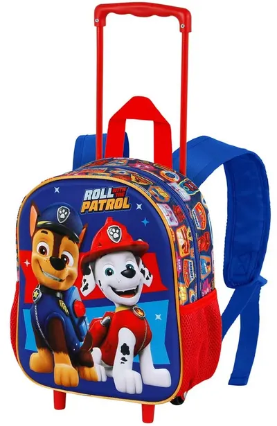 Ghiozdan pentru gradiniță cu roți Karactermania Paw Patrol - Duty, 3D