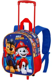 Ghiozdan pentru gradiniță cu roți Karactermania Paw Patrol - Duty, 3D
