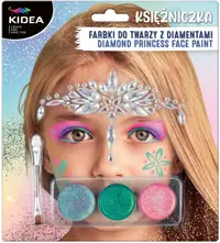 Set de vopsea de fata cu diamante Kidea - Printesa