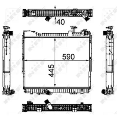 Radiator, racire motor NRF 53860