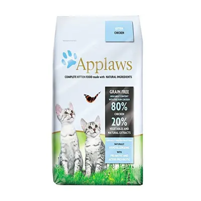 APPLAWS Kitten, Pui, hrană uscată pisici junior, 2kg 2kg