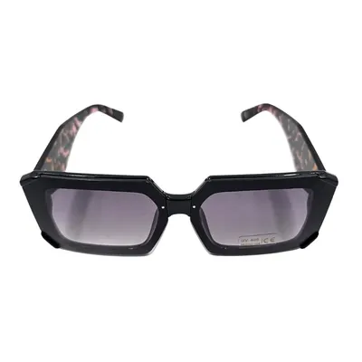 Ochelari de soare, damă, Tiara, ramă animal print, formă pătrată, lentile fumurii, protecție UV 400