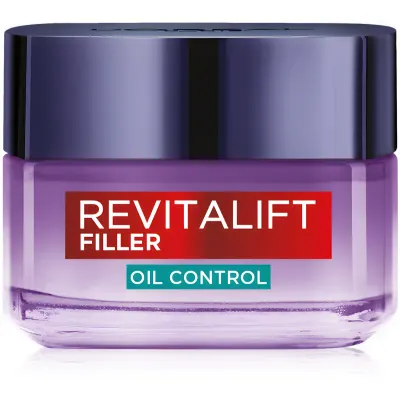 L’Oréal Paris Revitalift Filler Oil Control crema de fata zi pentru ten gras și mixt 50 ml