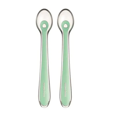 Set 2 linguri silicon cu cutie Kikka Boo Mint