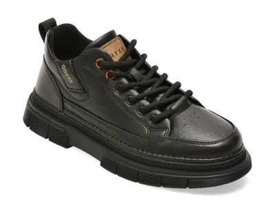 Ghete GRYXX negre, 2010, din piele naturala