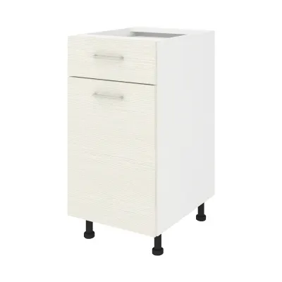 Corp Baza Lecce, 1 Sertar, 1 Usa, Larice/Alb, 40 x 50 x 80 cm