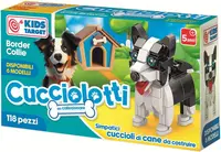 Mini constructor RS Toys Cucciolotti - Border Collie, 118 piese