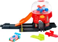 Set de joacă Hot Wheels City - Magazin de dulciuri, hipodrom