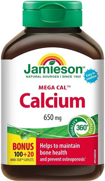 Mega Cal Calciu, 650 mg, 100 + 20 tablete, Jamieson