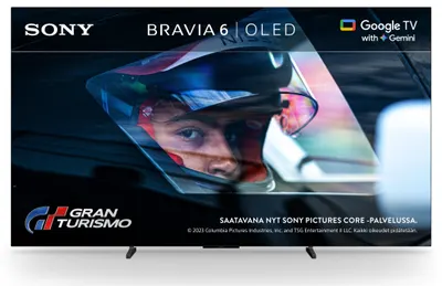 Televizor smart Sony - BRAVIA 6, 83", OLED, 4K, 120Hz, Dolby Vision, HLG, Triluminos Pro™, 40W (RMS), Google TV, negru