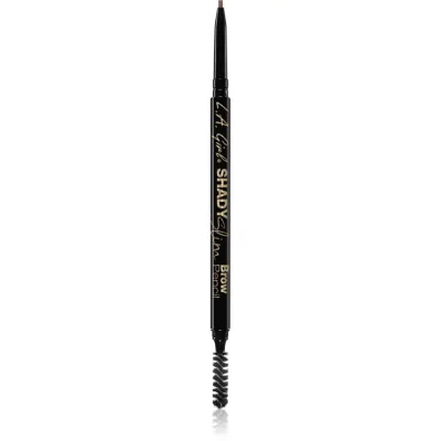 L.A. Girl Cosmetics Shady Slim creion pentru sprancene cu pensula culoare Soft Brown 0.08 g