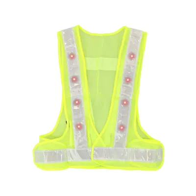 Vesta Reflectorizanta cu LED, BSP Guard, Verde, Marime Universala