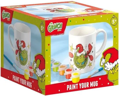 Kit creativ Totum - Colorează-ți propria cană, Crăciunul lui Grinch