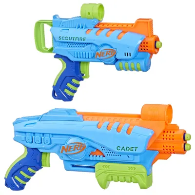Blastere Nerf Elite Jr - Ultimate Starter Set, 2 buc, cu 15 săgeți