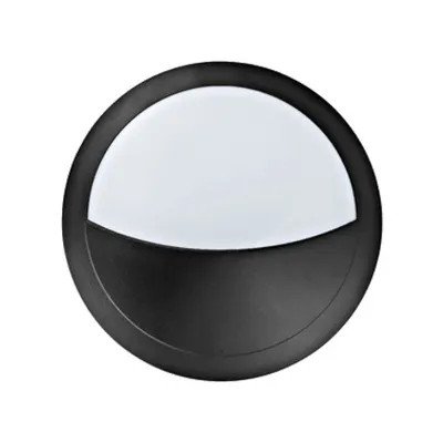 Bellaria wall-mounted luminaire round 6W 4000K black IP66