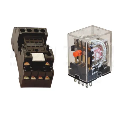 Pachet Soclu Releu RSPMF-14 + Releu Miniaturizat RM14 12AC - Comanda Sigura