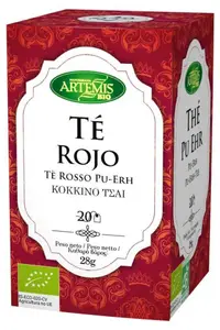 Ceai roșu bio Pu Erh, 28 g, 20 plicuri filtrante, Artemis Bio