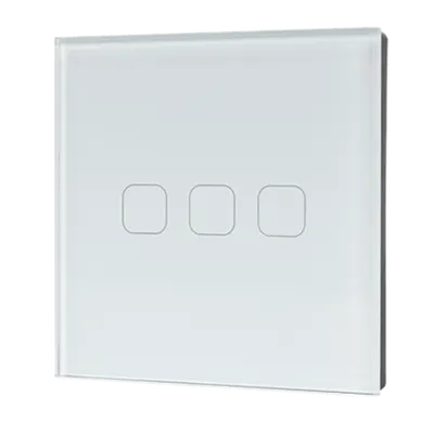 Wi-Fi Smart Touch Eu 3 Gang 1 Way Switch White