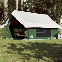 Gossi cort de camping pentru 5 persoane, verde, impermeabil
