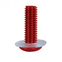 Set 8 suruburi parbriz, cu piulite de guma, rosii