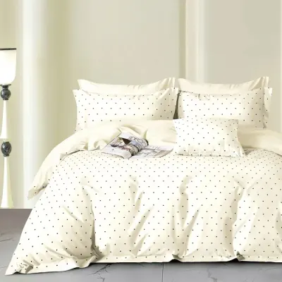 Lenjerie de pat Percale 2PXXL, 4 piese, cearceaf pat clasic 240cm x 260cm, cearceaf pilota 200cm x 230cm, 2 fete perna 50 x 70, PRC191