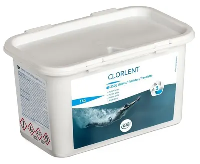 Tablete de clor cu dizolvare lentă Gre - Clorlent, 1 kg