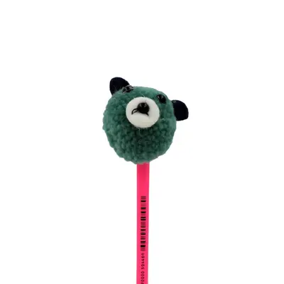 Creion figurina Baby Urs verde 22 cm
