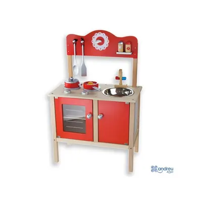 Bucatarie din lemn cu accesorii Andreu toys - Rosie