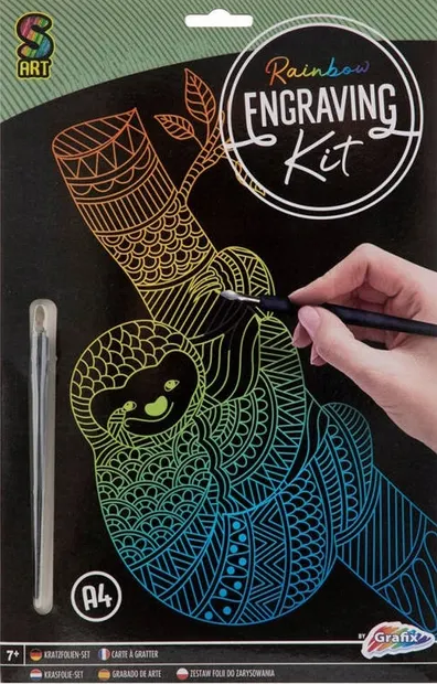 Kit de răzuit Grafix - Leneș, A4